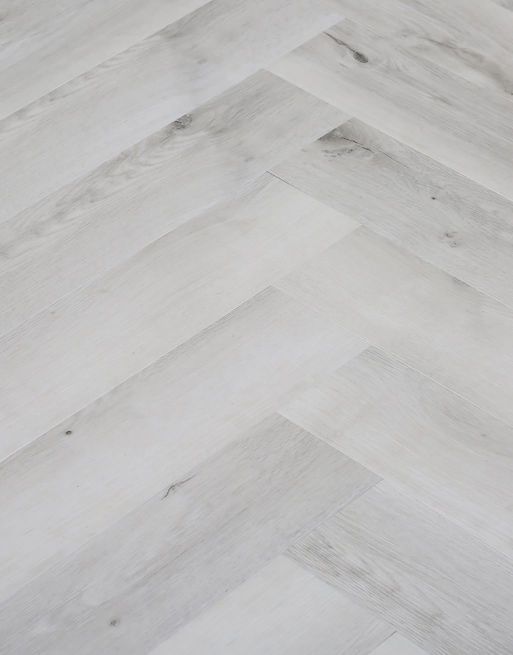 Herringbone - White Rustic Oak LVT Flooring