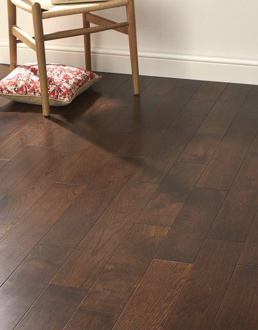 Studio Chocolate Oak Lacquered Engineered Wood Flooring